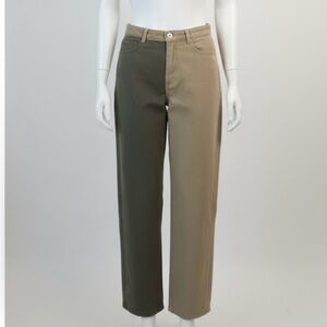 LE LIS Women’s Small Two-Tone Denim Straight Leg Pants